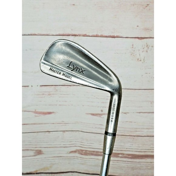 Lynx Master Model #5 Iron Stainless Registered Velvet Cord Grip Vintage Golf - Picture 9 of 12